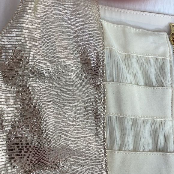 Alice + Olivia Norah Metallic Leather Dress - Picture 12 of 12